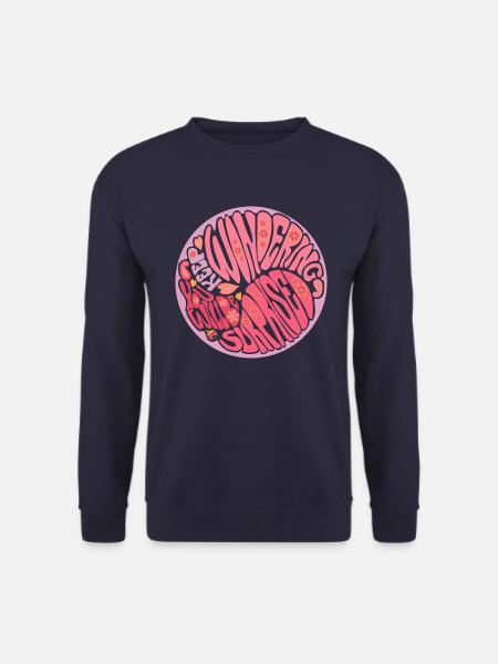 Keep Wondering Lilac - Unisex Sweatshirt - navy