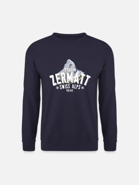 Zermatt Swiss Alps - Unisex Sweatshirt - navy