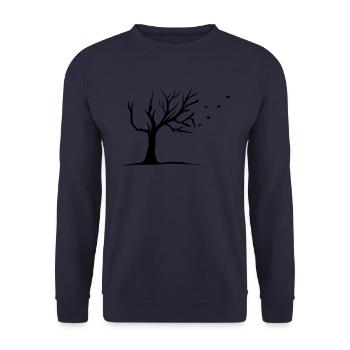 Herbst - Unisex Pullover - Navy - Vorne - Alina (178cm) & Michal (187cm)