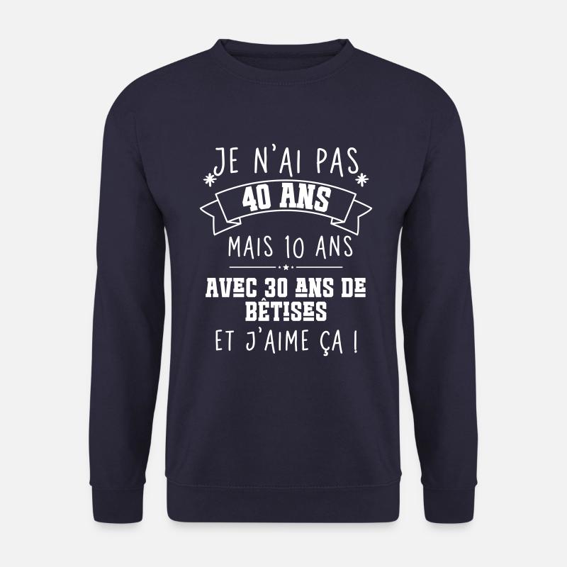 40-jähriges Jubiläum - Unisex Pullover - Navy