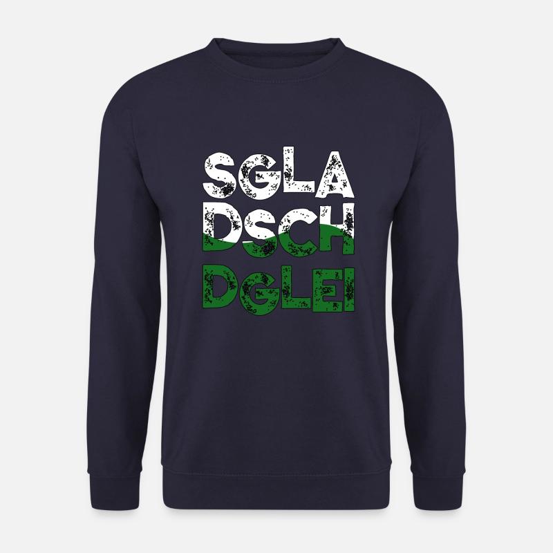 Sgladschdglei Design Sachsenflagge - Unisex Pullover - Navy