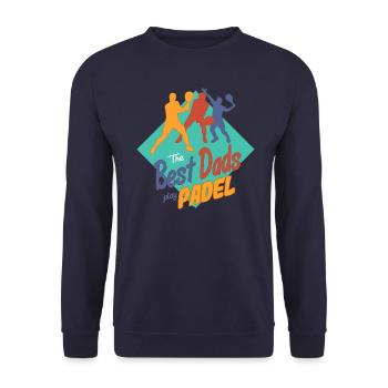 Padel Papa Joueur de Padel Le Père de Padeltenni Père - Sweat-shirt Unisexe - marine - Devant - Alina (178cm) & Michal (187cm)