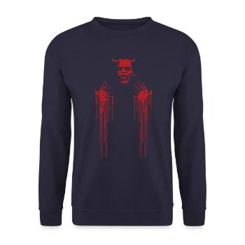 The Black Phone (The Grabber) - Unisex Sweatshirt - navy - Front - Alina (178cm) & Michal (187cm)