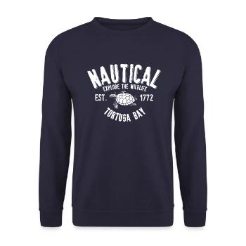 Nautical Tortuga bay - Sweat-shirt Unisexe - marine - Devant - Alina (178cm) & Michal (187cm)