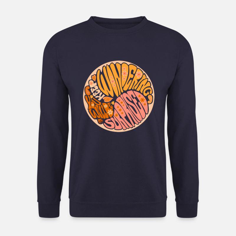 Continuez à vous demander Orange - Sweat-shirt Unisexe - marine