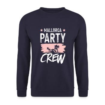 Mallorca Party Crew - Unisex Pullover - Navy - Vorne - Alina (178cm) & Michal (187cm)