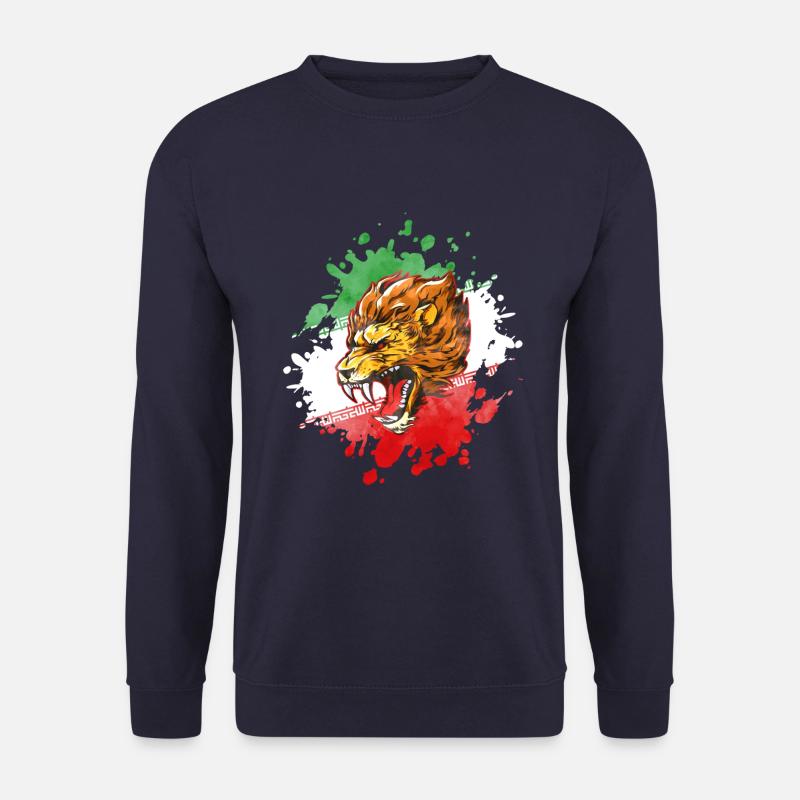 persian flag iran lion - Unisex Pullover - Navy