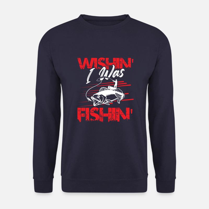 fischen angeln - Unisex Pullover - Navy