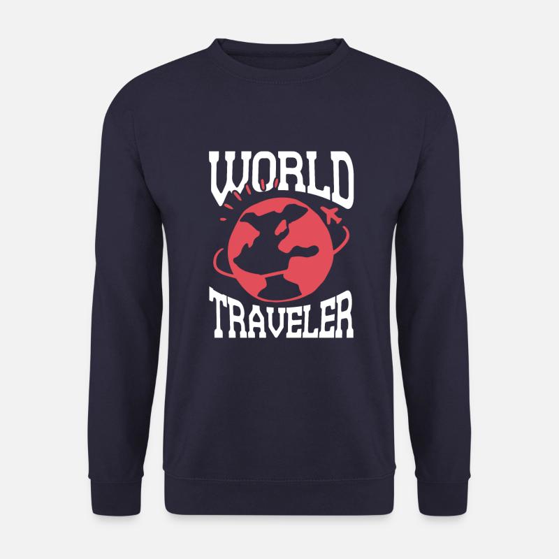 weltreise urlaub - Unisex Pullover - Navy