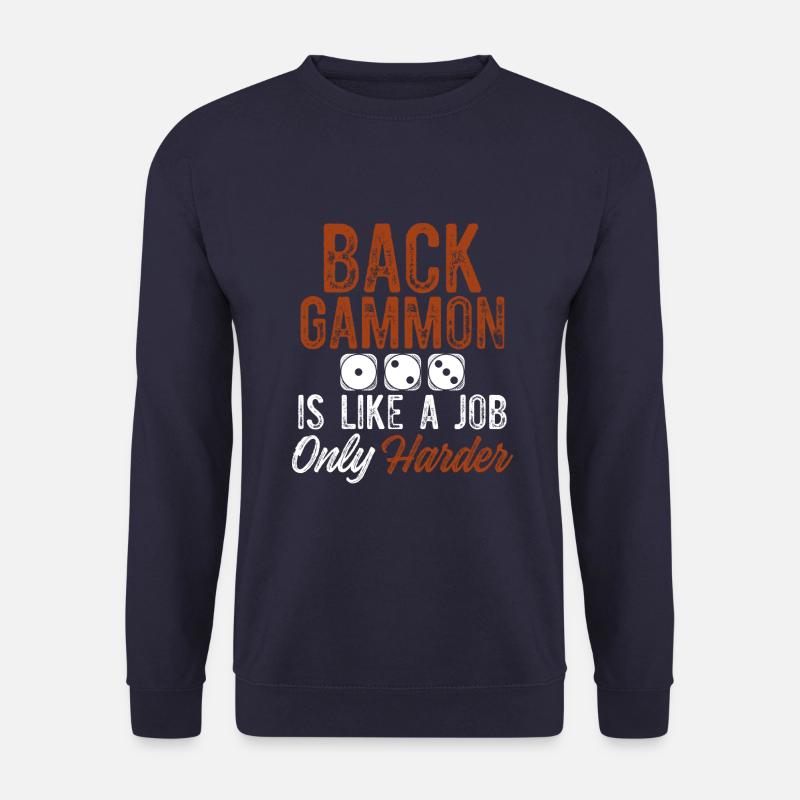 backgammon job - Unisex Pullover - Navy