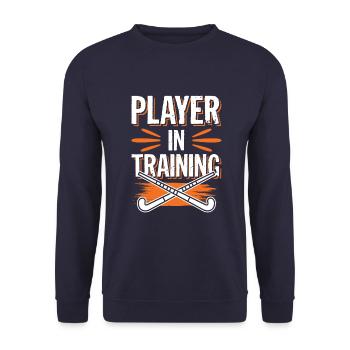 fieldhockey hockey - Unisex Pullover - Navy - Vorne - Alina (178cm) & Michal (187cm)