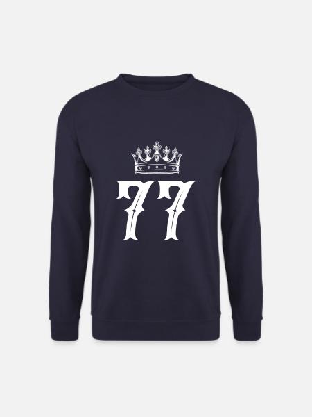 77 Number crown - Unisex Sweatshirt - navy