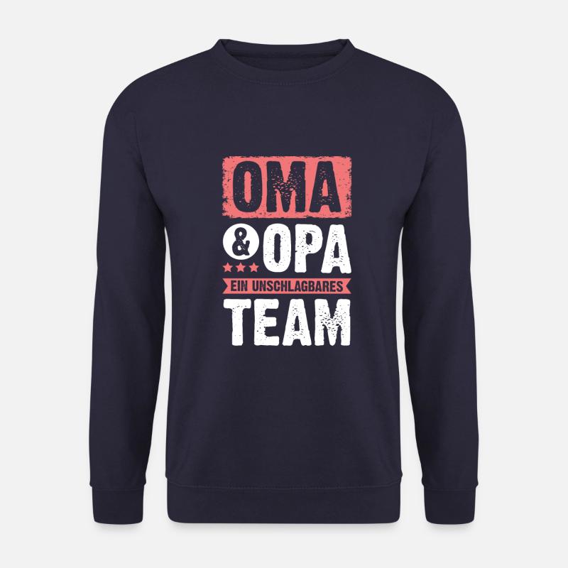 oma und opa team - Unisex Pullover - Navy