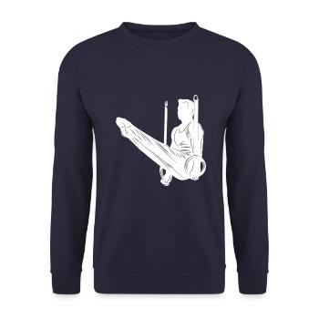 Gymnastics Silhouette - Unisex Pullover - Navy - Vorne - Alina (178cm) & Michal (187cm)