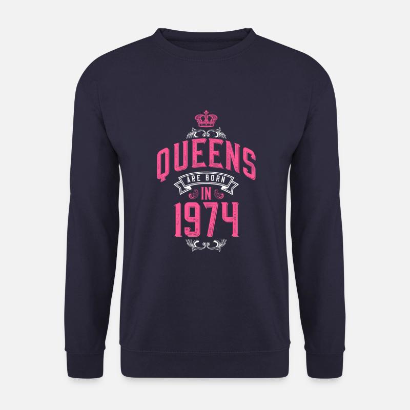 Queens born in 1974 - Unisex Pullover - Navy