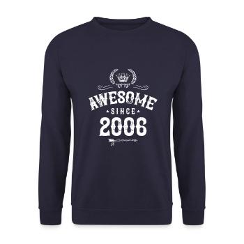 2006 génial depuis - Sweat-shirt Unisexe - marine - Devant - Alina (178cm) & Michal (187cm)