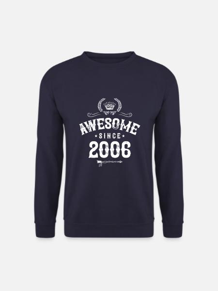 2006 awesome since - Unisex Sweatshirt - navy