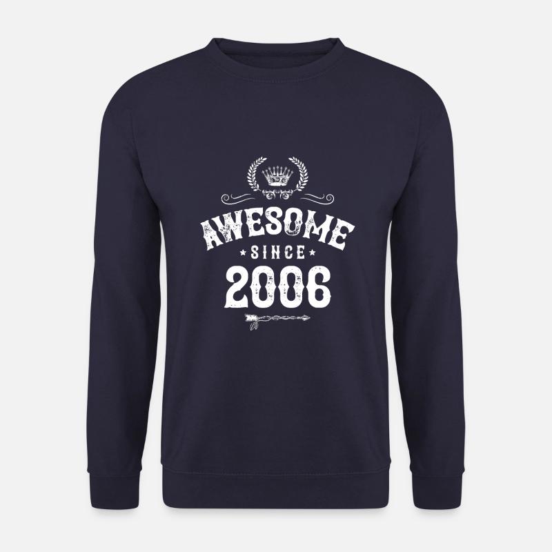 2006 awesome since - Unisex Sweatshirt - navy