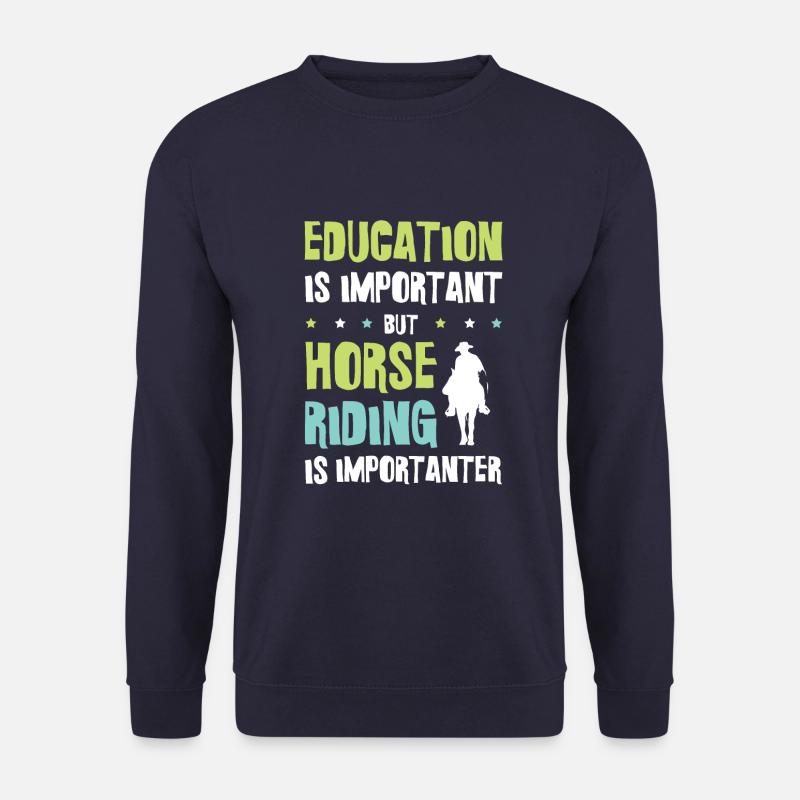 Horses Education - Unisex Sweatshirt - navy