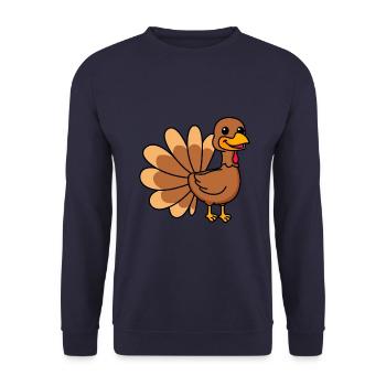 Truthan Comic Animal - Unisex Sweatshirt - navy - Front - Alina (178cm) & Michal (187cm)