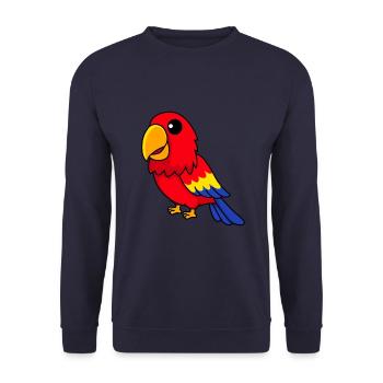 Papagai Comic Tier - Unisex Pullover - Navy - Vorne - Alina (178cm) & Michal (187cm)