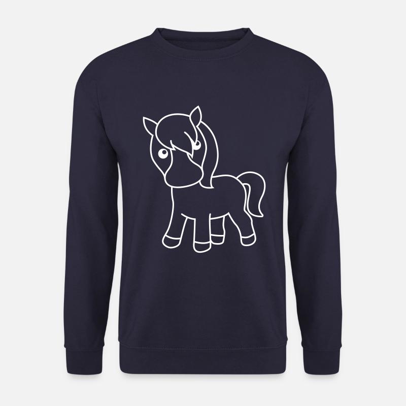 Horse Comic Animal - Unisex Sweatshirt - navy