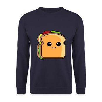 Sandwich Comic - Unisex Sweatshirt - navy - Front - Alina (178cm) & Michal (187cm)