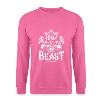 Gorilla Fitness Beast - Sweat-shirt Unisexe - rose - Devant