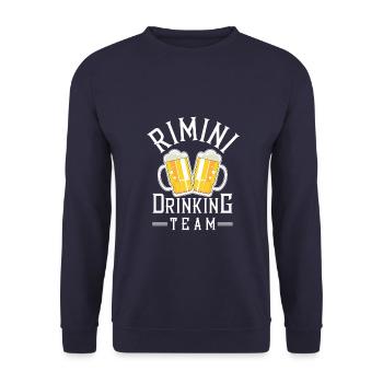 Rimini Drinking Équipe - Sweat-shirt Unisexe - marine - Devant - Alina (178cm) & Michal (187cm)