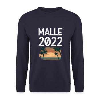 Malle 2022 - Unisex Sweatshirt - navy - Front - Alina (178cm) & Michal (187cm)