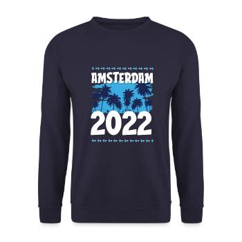 Amsterdam 2022 - Unisex Sweatshirt - navy - Front - Alina (178cm) & Michal (187cm)