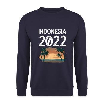 Indonesia 2022 - Unisex Pullover - Navy - Vorne - Alina (178cm) & Michal (187cm)