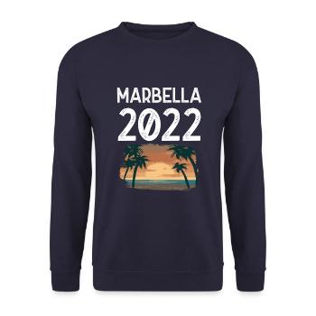 Marbella 2022 - Unisex Pullover - Navy - Vorne - Alina (178cm) & Michal (187cm)