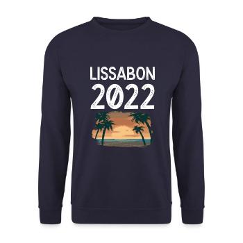 Lissabon 2022 - Unisex Pullover - Navy - Vorne - Alina (178cm) & Michal (187cm)