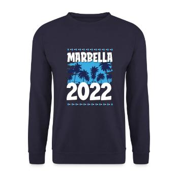 Marbella 2022 - Unisex Pullover - Navy - Vorne - Alina (178cm) & Michal (187cm)