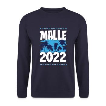 Malle 2022 - Unisex Pullover - Navy - Vorne - Alina (178cm) & Michal (187cm)