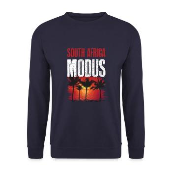 South Africa Modus - Unisex Pullover - Navy - Vorne - Alina (178cm) & Michal (187cm)
