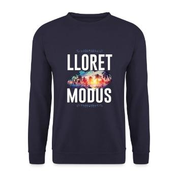 Lloret De Mar Modus - Unisex Pullover - Navy - Vorne - Alina (178cm) & Michal (187cm)