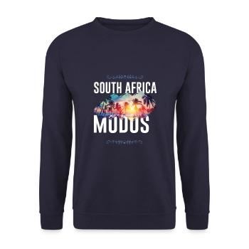 South Africa Modus - Unisex Pullover - Navy - Vorne - Alina (178cm) & Michal (187cm)