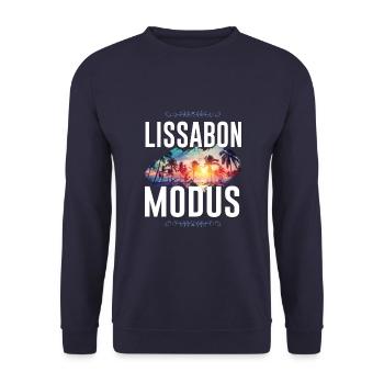 Mode Lisbonne - Sweat-shirt Unisexe - marine - Devant - Alina (178cm) & Michal (187cm)