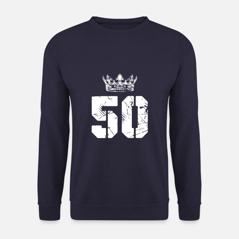 50 number crown - Unisex Sweatshirt - navy