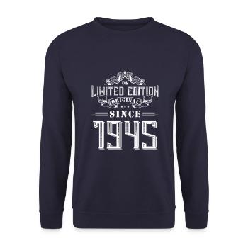 1945 limited edition - Unisex Sweatshirt - navy - Front - Alina (178cm) & Michal (187cm)