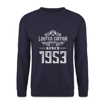 1953 limited edition - Unisex Pullover - Navy - Vorne - Alina (178cm) & Michal (187cm)