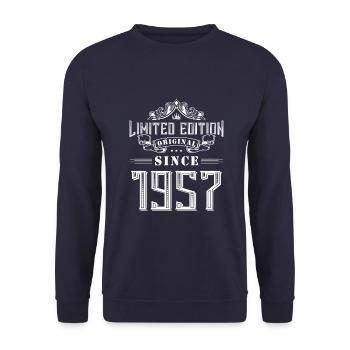 Édition limitée 1957 - Sweat-shirt Unisexe - marine - Devant - Alina (178cm) & Michal (187cm)