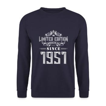 Édition limitée 1951 - Sweat-shirt Unisexe - marine - Devant - Alina (178cm) & Michal (187cm)