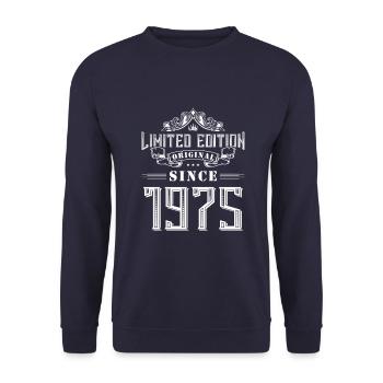 Édition limitée 1975 - Sweat-shirt Unisexe - marine - Devant - Alina (178cm) & Michal (187cm)