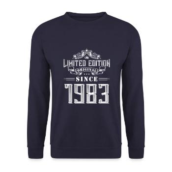 Édition limitée 1983 - Sweat-shirt Unisexe - marine - Devant - Alina (178cm) & Michal (187cm)