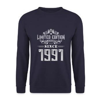 1991 limited edition - Unisex Pullover - Navy - Vorne - Alina (178cm) & Michal (187cm)