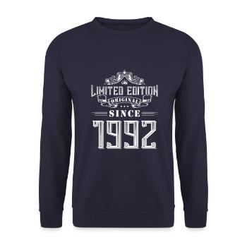 Édition limitée 1992 - Sweat-shirt Unisexe - marine - Devant - Alina (178cm) & Michal (187cm)