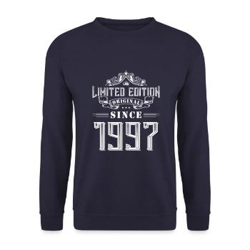 1997 limited edition - Unisex Pullover - Navy - Vorne - Alina (178cm) & Michal (187cm)